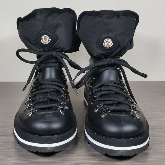 Moncler Inaya Boots With Removable Insulated Down Black Size US7 Like New - Picture 1 of 6